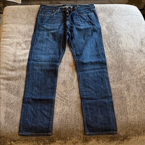 Lucky Brand Men's 1 Authentic Skinny - Dark Blue Skinny Jeans 34W 32L